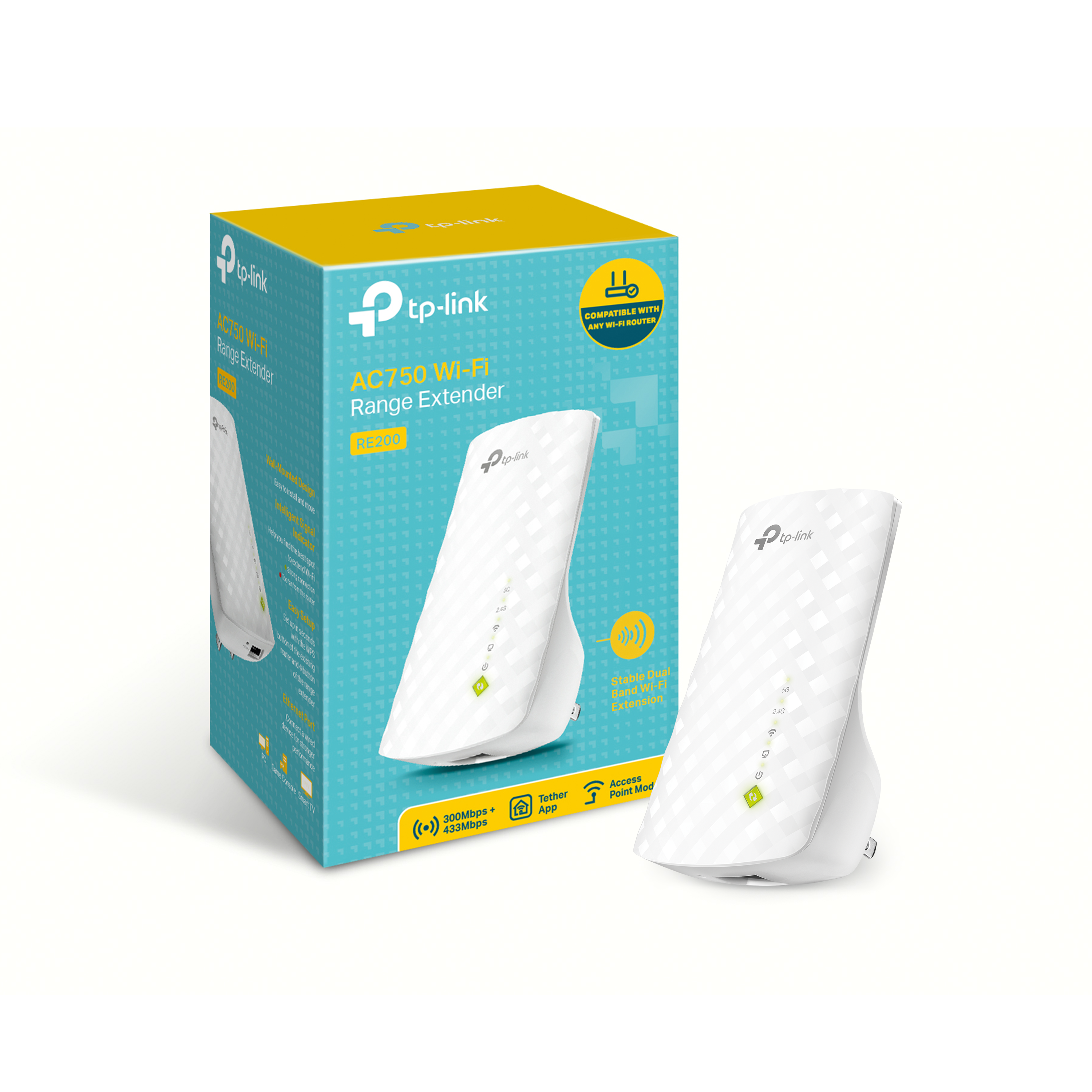TP-Link Wifi Range Extender Re200 Ac 750